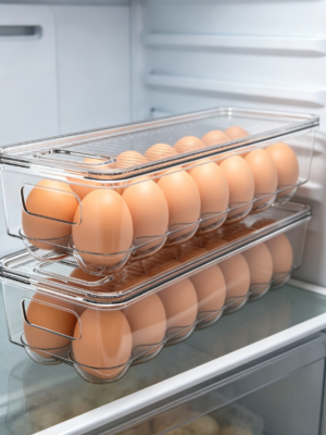 Egg Storage Divider Box for Refrigerator Organization