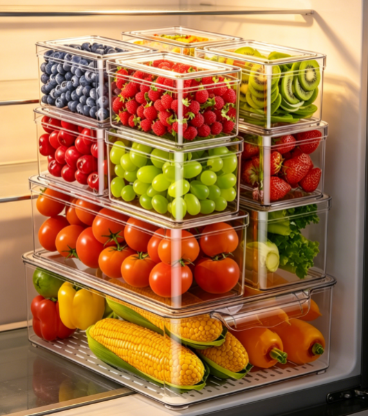 Fresh Food Box Style Refrigerator Divider Container