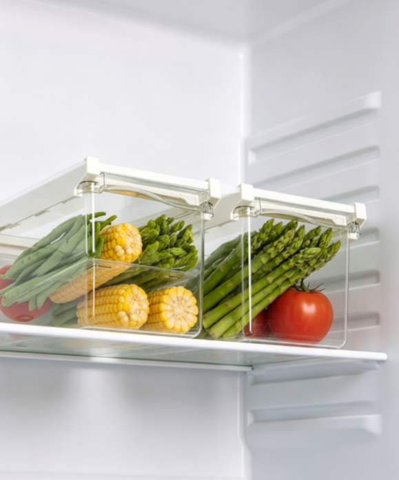 Adjustable Drawer Style Fridge Divider Organizer - Image 2