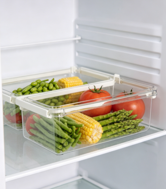 Adjustable Drawer Style Fridge Divider Organizer