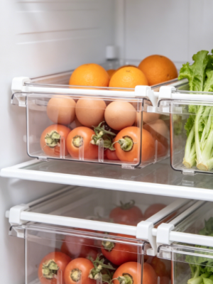 Pull-Out Drawer Style Refrigerator Storage Divider
