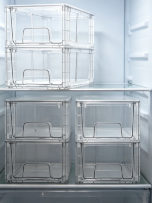 Clear Storage Drawer Divider with Built-In Handle