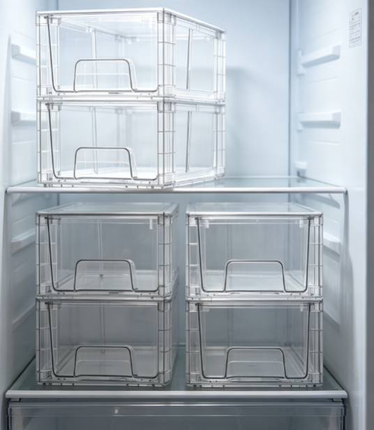 Clear Storage Drawer Divider with Built-In Handle