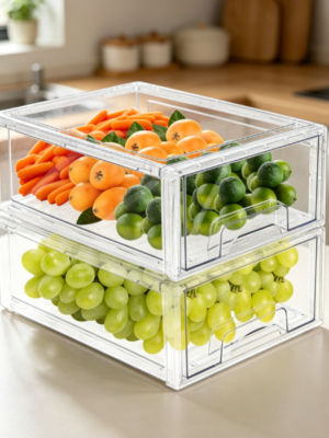 Refrigerator Drawer Storage Divider Container