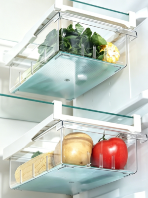 Fridge Drawer Divider Organizer with Easy Access