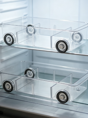 Rolling Refrigerator Storage Divider Box