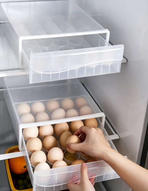Drawer Style Egg Storage Box with Lid - Image 2